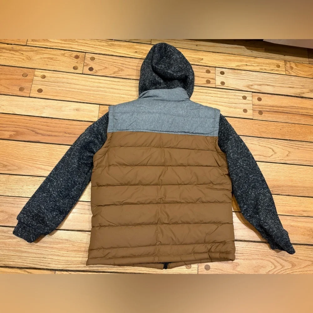 Distortion Boys 14/16 Brown and Gray Jacket Coat new w tags